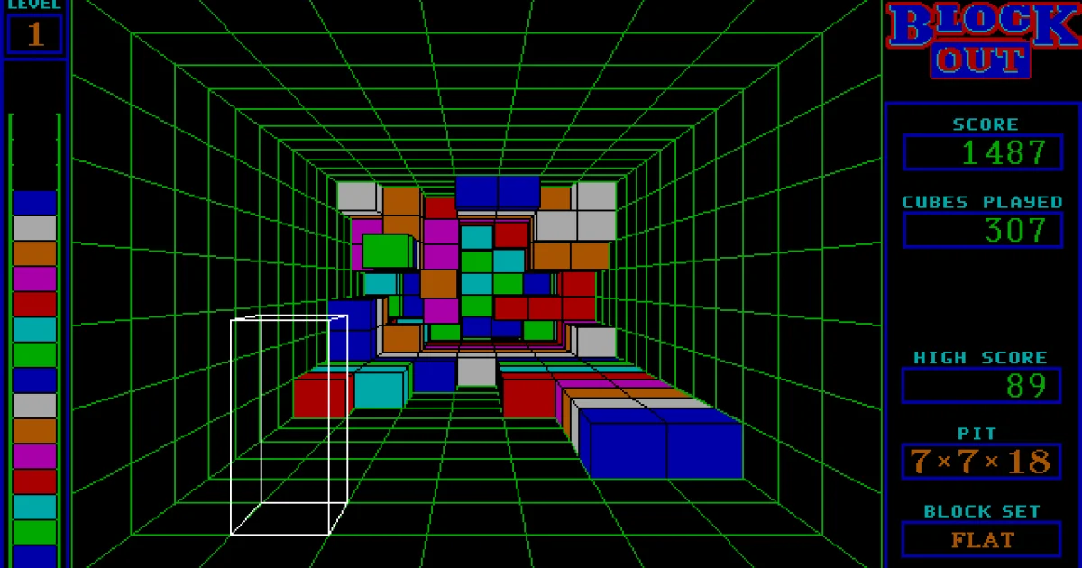 Blockout | DOS games in browser