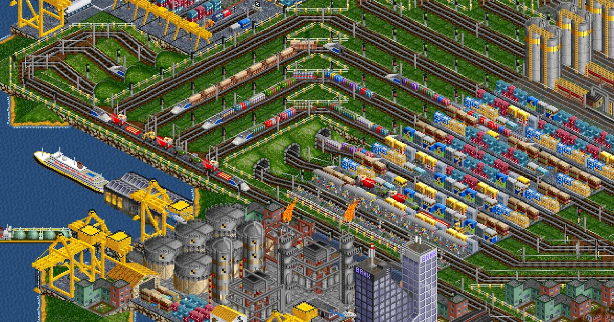 Open Transport Tycoon Deluxe | DOS games in browser