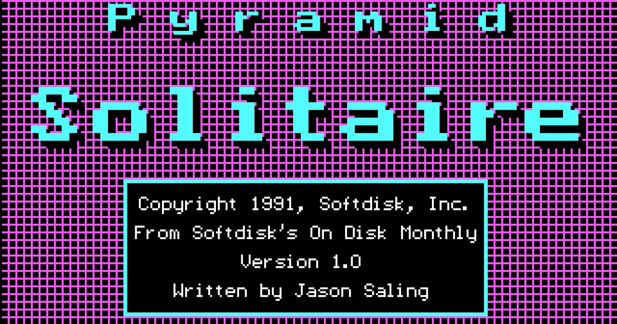 Pyramid Solitaire | DOS games in browser
