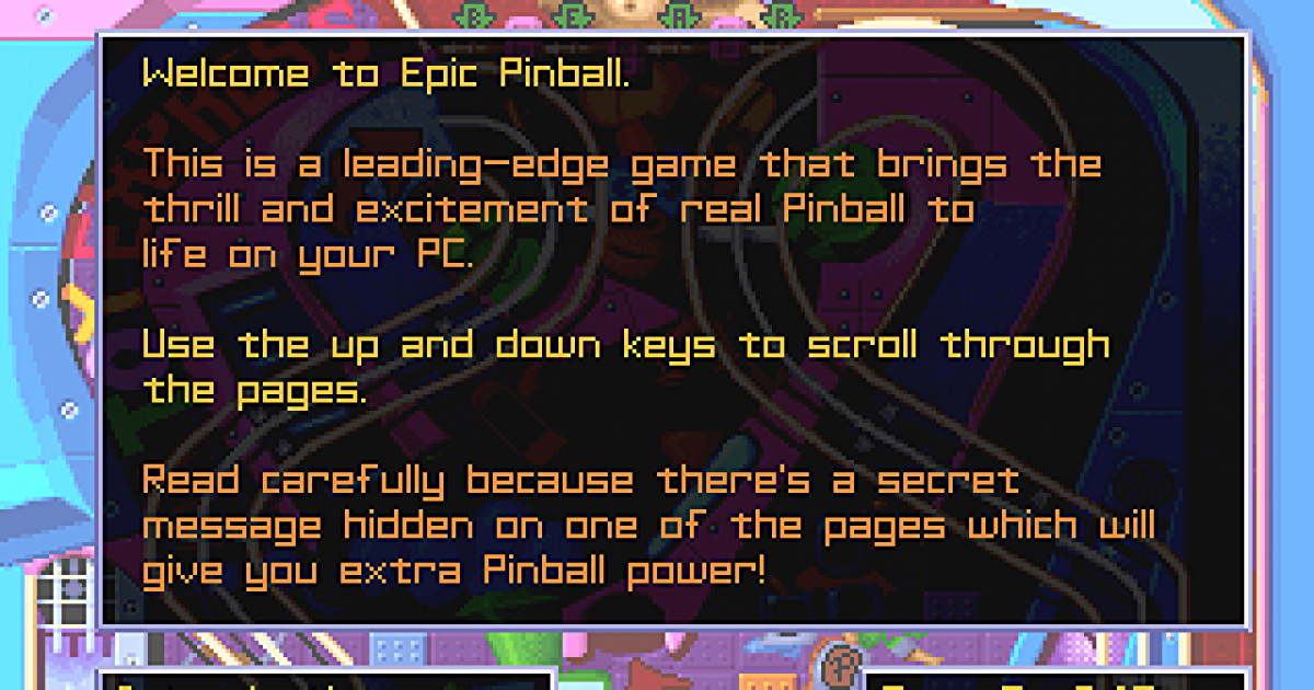 Epic Pinball  Play game online!