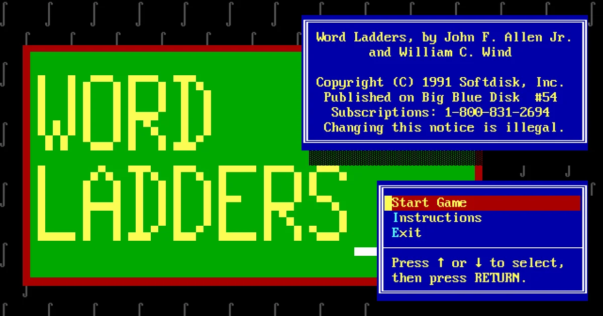Word Ladders | DOS games in browser